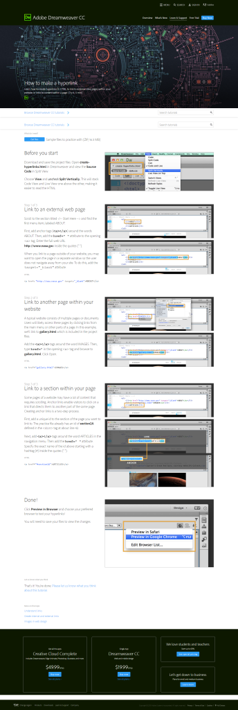 How to make a hyperlink