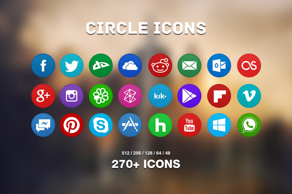 5. Circle Icons Pack by Martz