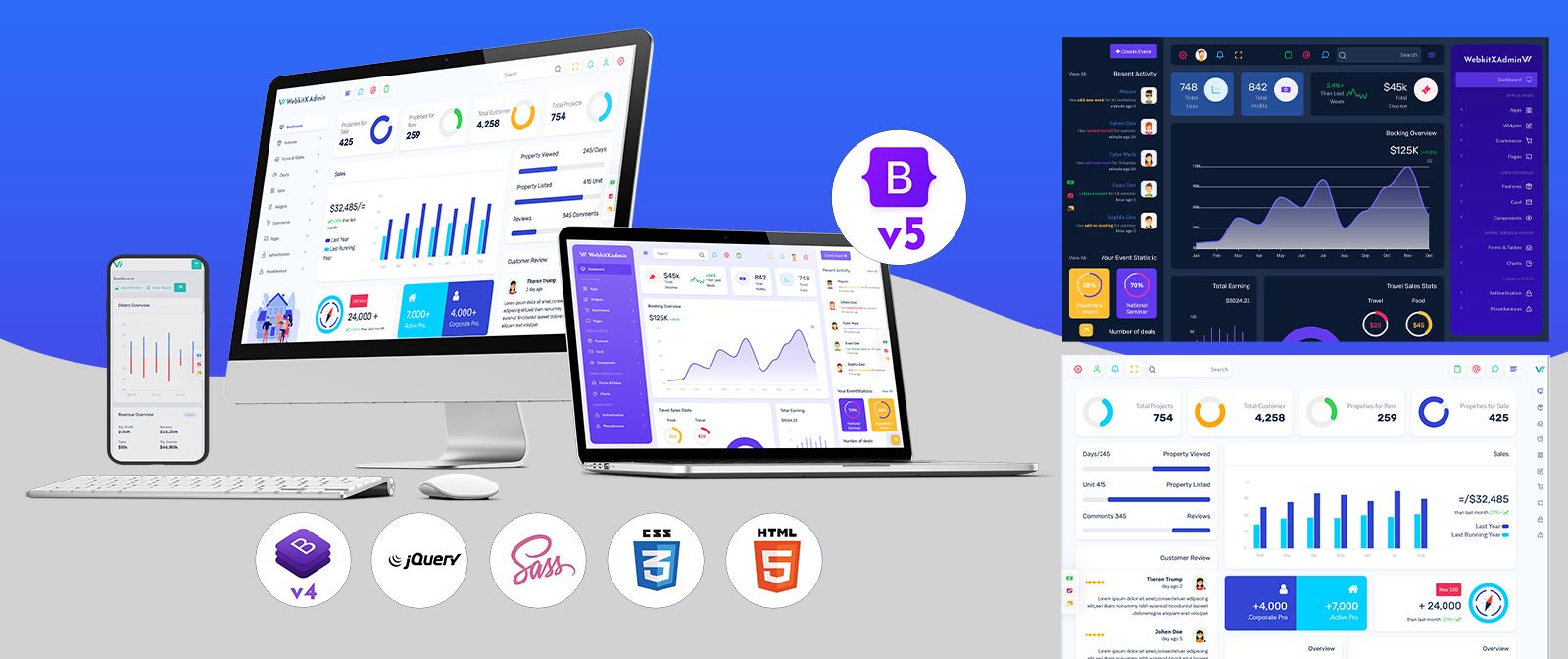 Bootstrap 5 Admin Dashboard